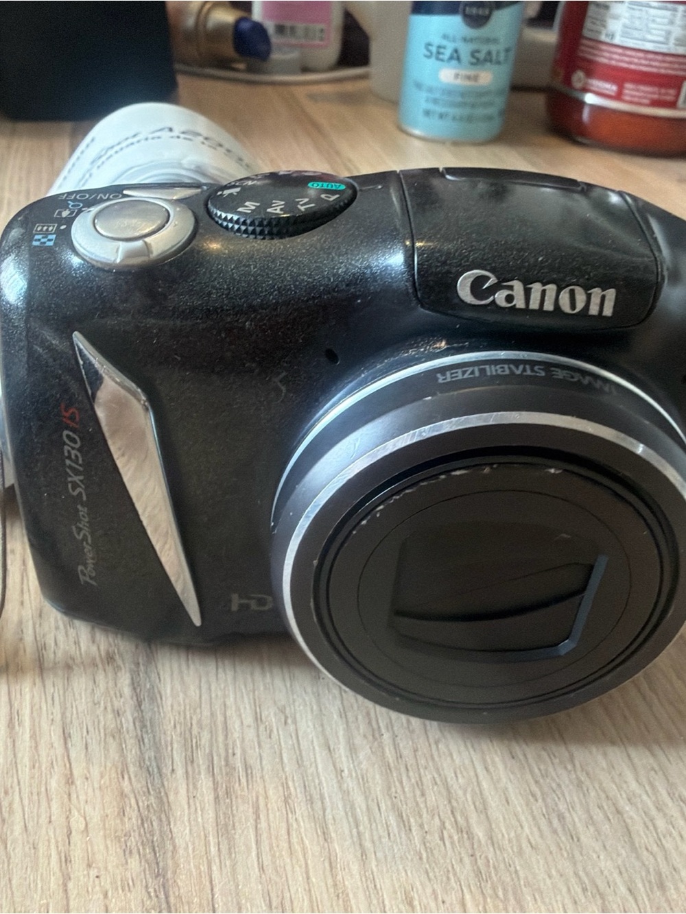 Canon SX130 IS Black Digital Compact Camera with Zoom Lens 12.1 megapixels
